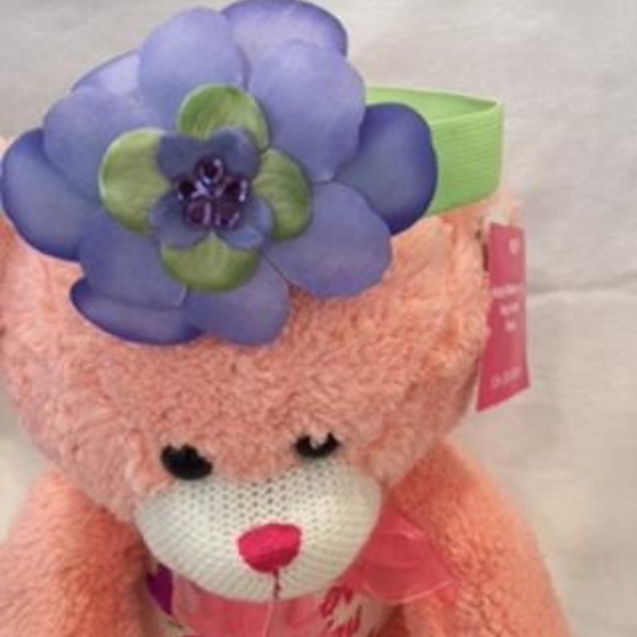 PURPLE AND GREEN 3D FLOWER PETALS HEADBAND - Picture 6 of 7